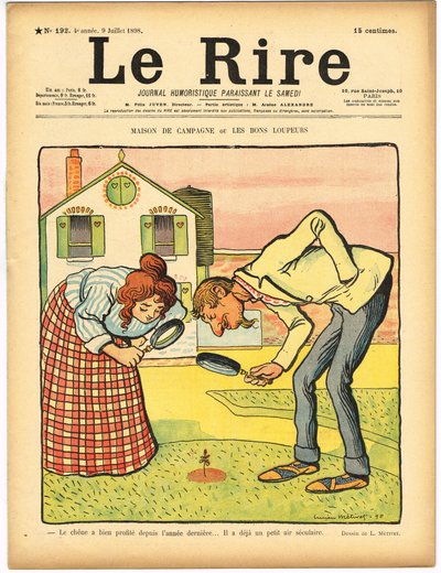 Couverture de « Le Rire », Satirique en Couleurs - Lucien Metivet