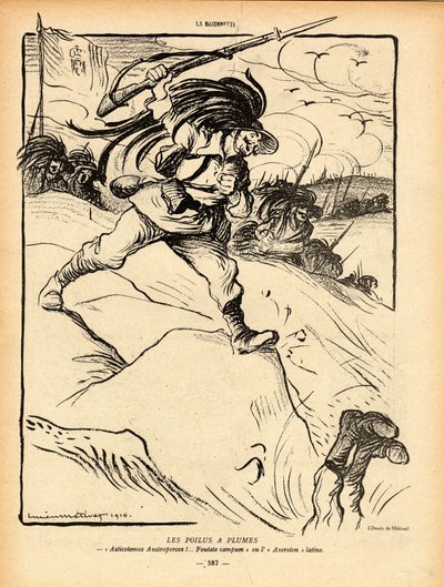 La Baïonnette, Satirique en N&B - Lucien Metivet