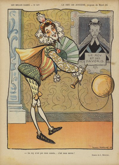 Le Duc de Joyeuse, Illustration pour Le Rire - Lucien Metivet