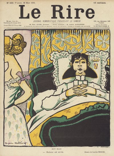 Ruy Blas, Illustration pour Le Rire - Lucien Metivet