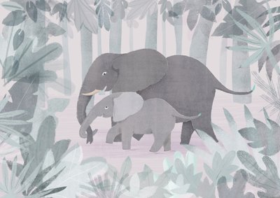 Éléphants, 2015 (numérique) - Lucy Banaji