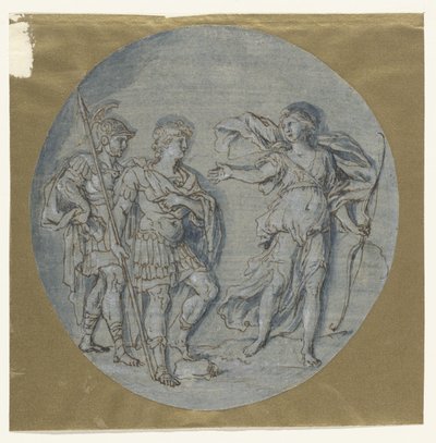 Diane parle à Énée et Achate - Ludovico Gimignani