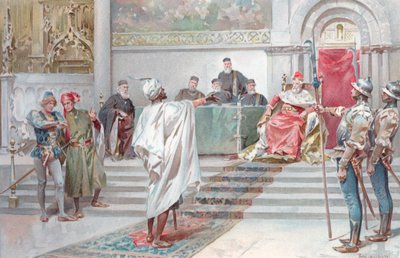 Illustration pour Othello de Shakespeare (chromolithographie) - Ludovico Marchetti