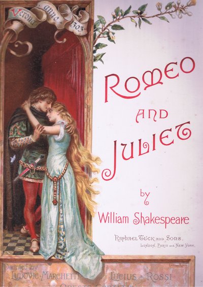 Page de titre, illustration de Roméo et Juliette - Ludovico Marchetti