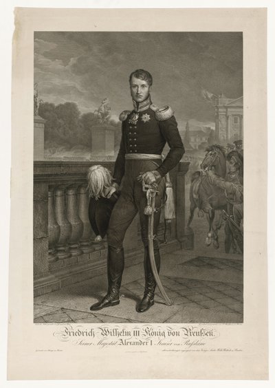 Frédéric-Guillaume III sur la place de la Concorde - Ludwig Buchhorn