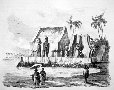 Temple du Roi dans la Baie de Tiritatea - Ludwig Choris