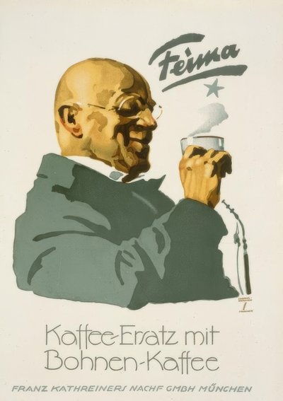 Feima - Substitut de café avec café en grains - Ludwig Hohlwein