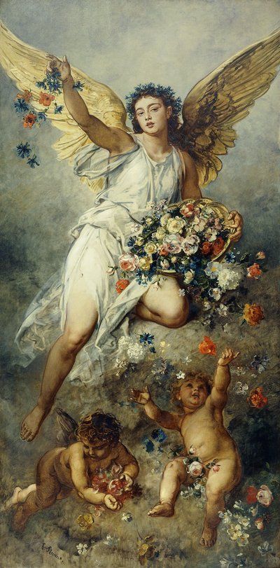 Flore avec putti-paix - Ludwig Knaus