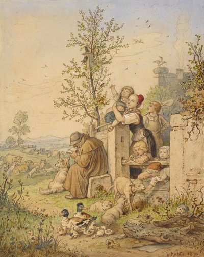 Le printemps est arrivé - Ludwig Richter