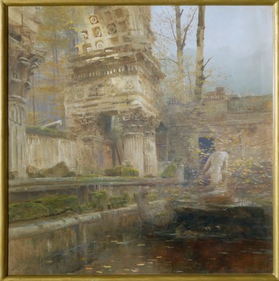 Ruine romaine dans le parc du château de Schoenbrunn, Vienne - Ludwig Roesch