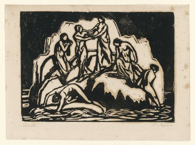 La falaise blanche - Ludwig von Hofmann