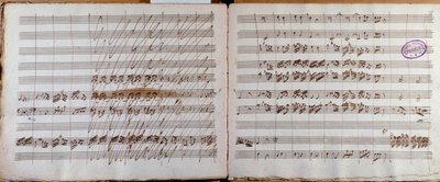 Double page, signée par l