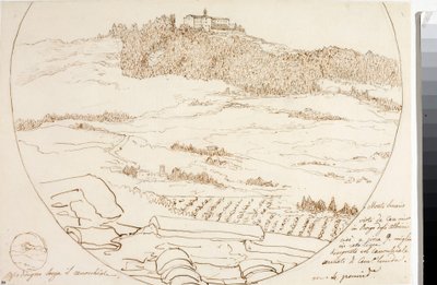 Vue du mont Senario près de Florence - Luigi Garibbo
