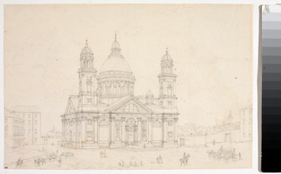 Vue de la Basilique Santa Maria Assunta di Carignano à Gênes - Luigi Garibbo