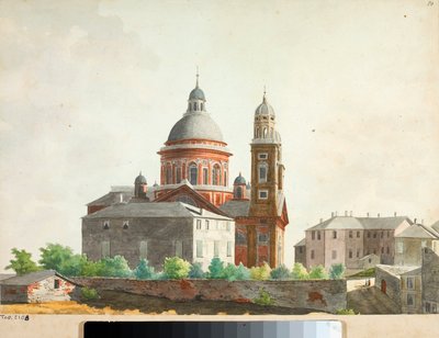 Vue de la basilique Santa Maria Assunta di Carignano à Gênes - Luigi Garibbo