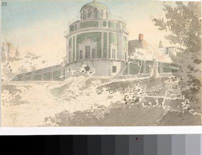 Vue du Pavillon Kaffeehause dans les jardins de Boboli - Luigi Garibbo