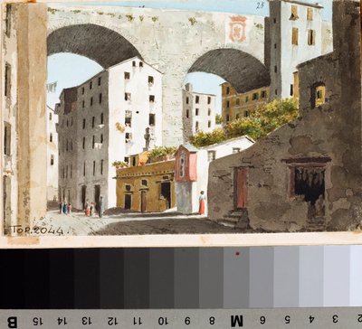 Vue du pont Carignano à Gênes - Luigi Garibbo