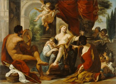 Hercule et Omphale, c.1700-10 - Luigi Garzi