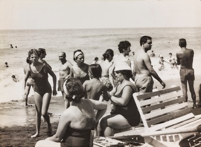 Italiens sur la plage - Luigi Leoni