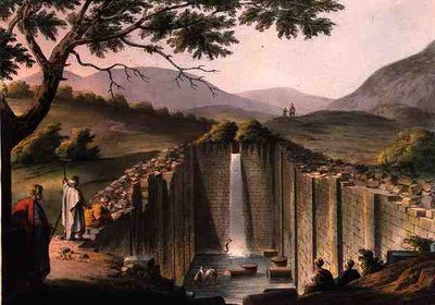 Fontaine de Siloé, près de Jérusalem, de 