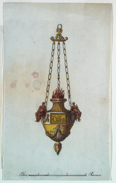 Dessin, lampe d