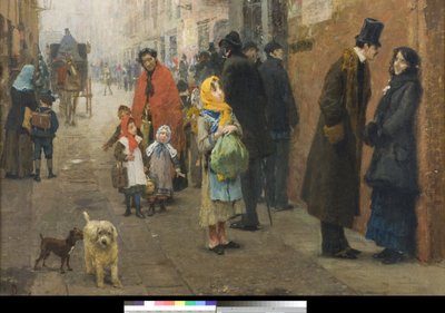 Une rue à Milan - Luigi Rossi