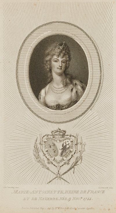 Marie Antoinette, Reine de France - Luigi Schiavonetti