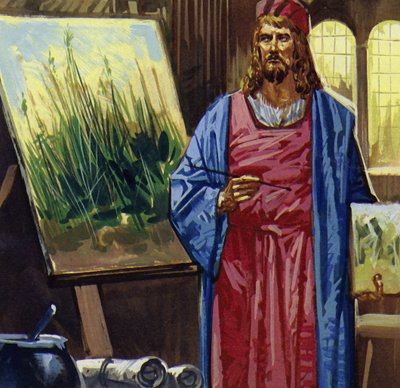 Durer se rend à Venise et y passe une grande partie de son temps à peindre (lithographie en couleurs). - Luis Arcas Brauner