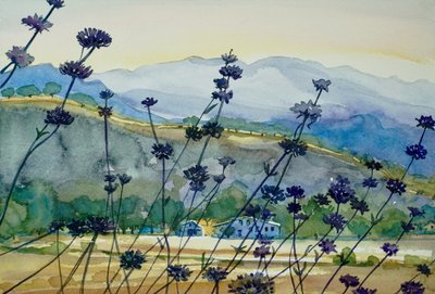 Vue sur la montagne de la lavande - Luisa Millicent