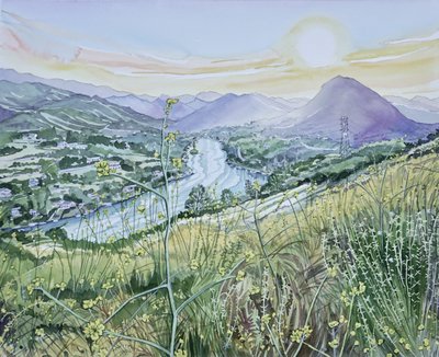 Lever du soleil dans la vallée de la rivière - Luisa Millicent