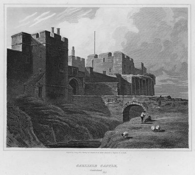 Château de Carlisle, Cumberland (gravure) - Luke (after) Clennell