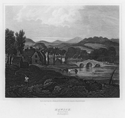 Vue générale de Hawick, Roxburghshire (gravure) - Luke (after) Clennell