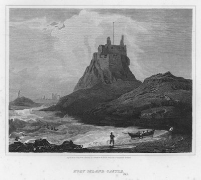 Château de Holy Island (gravure) - Luke (after) Clennell