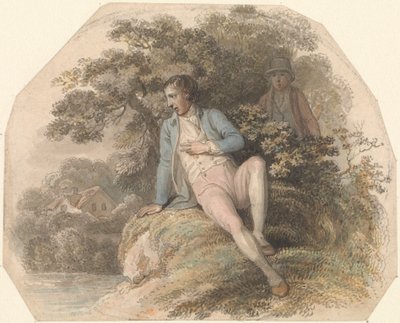Figure dans un paysage - Luke Clennell