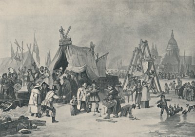 La foire sur la Tamise gelée, 1814 - Luke Clennell