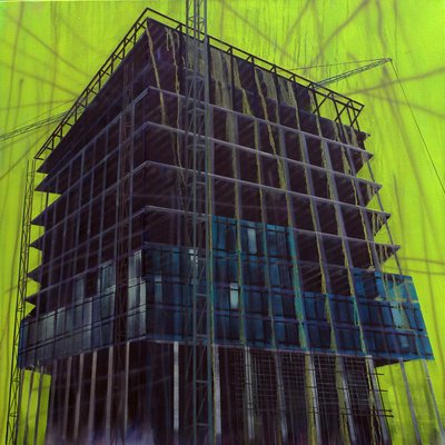 Work in Progress 11, 2015 (huile sur toile) - Luke M Walker
