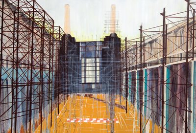 Work in Progress II, 2014 (huile et acrylique sur toile) - Luke M Walker