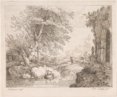 Paysage avec ruines classiques - Lydia Bates