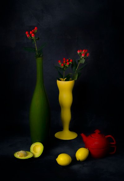 Nature morte colorée dans une cuisine - Lydia Jacobs