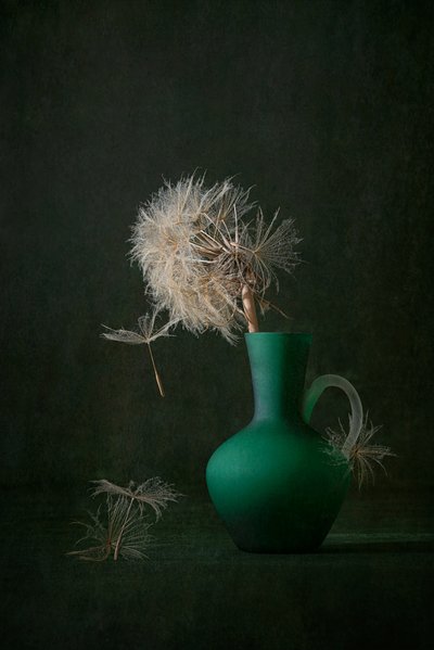 Vase vert « Graines de pissenlit » - Lydia Jacobs