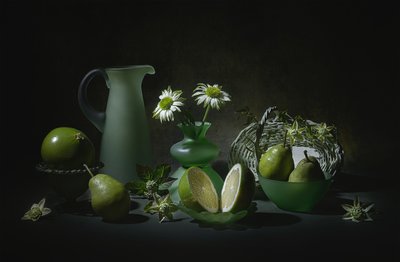 Nature morte verte élégante - Lydia Jacobs