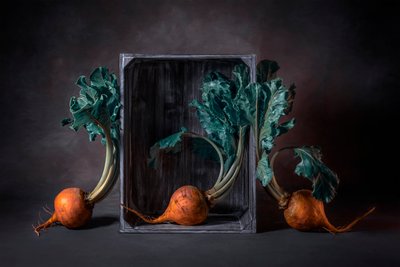 Nature morte rustique aux betteraves dorées - Lydia Jacobs
