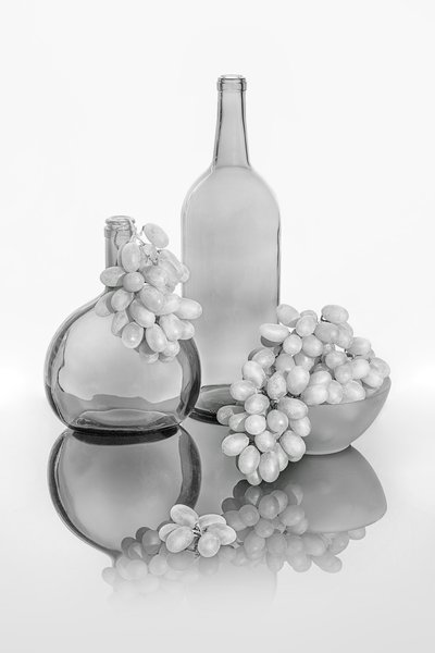 Bouteilles en verre « Monochrome Grapes » - Lydia Jacobs