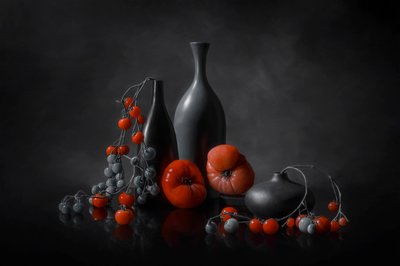 Nature morte aux tomates mélancoliques - Lydia Jacobs
