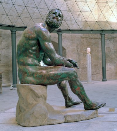Boxeur de Thermon, statue en bronze hellénistique, Ier siècle après J.-C. - Lysippos