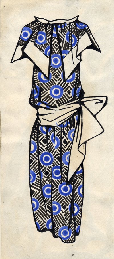 Conception pour une robe, 1924 - Lyubov Sergeevna Popova