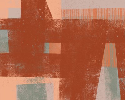 Abstrait géométrique aux tons terreux - MANSI SAXENA