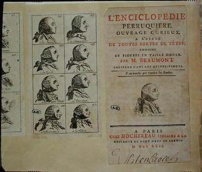 Encyclopédie des perruquiers, publiée à Paris - M. Beaumont