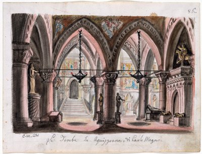 Le tombeau de Charlemagne à Aix-la-Chapelle - M. Conti