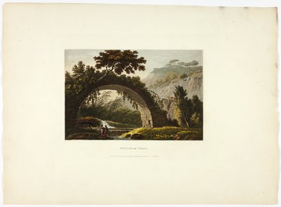 Pont de Varus, planche vingt-huit des Ruines de Rome - M. Dubourg
